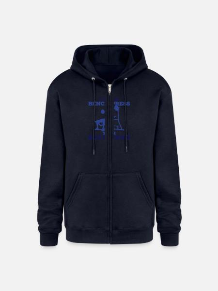 Bench Press - Champion Unisex Full Zip Hoodie - navy