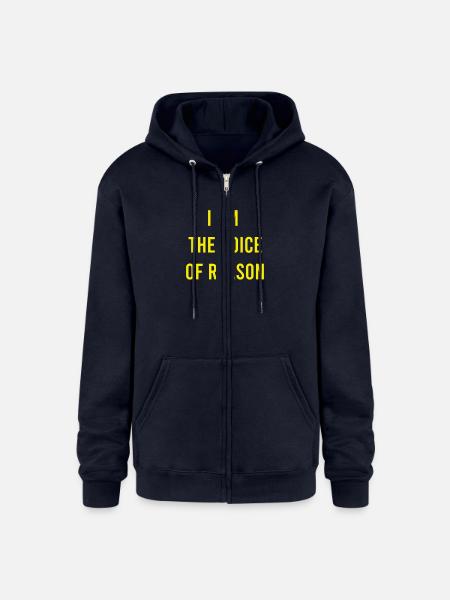 voice of reason - Champion Unisex Full Zip Hoodie - navy