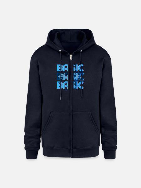 Basic - Champion Unisex Full Zip Hoodie - navy