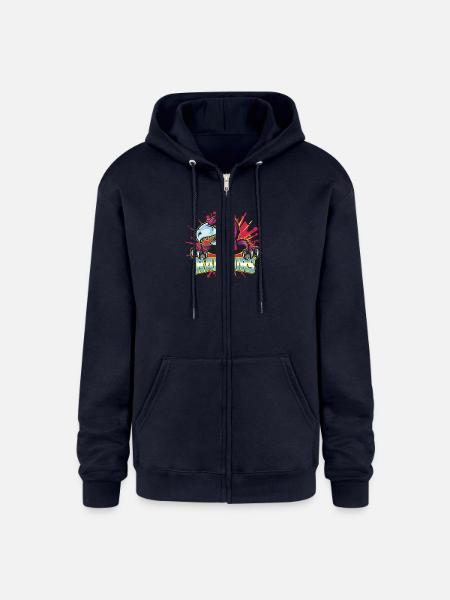 Go Raptors - Champion Unisex Full Zip Hoodie - navy