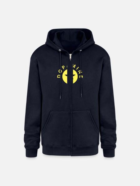 DOPAMINE - Champion Unisex Full Zip Hoodie - navy