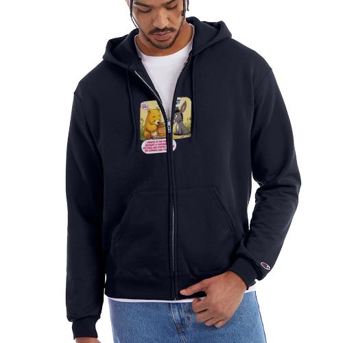 Honey Bear - Fire Tyrants - Champion Unisex Full Zip Hoodie