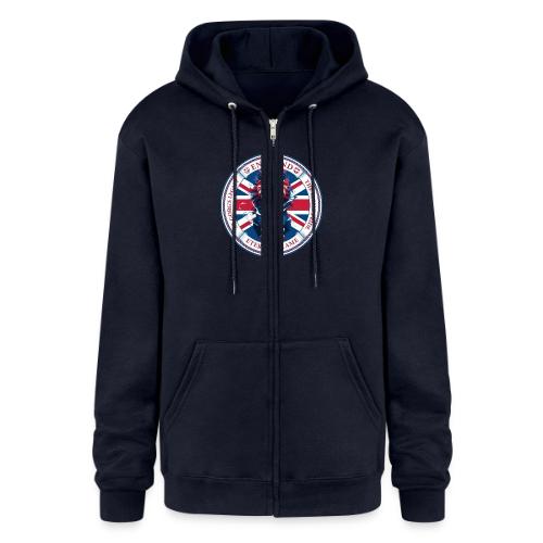 England Lion Emblem T Shirt, Flag Pride Gift - Champion Unisex Full Zip Hoodie