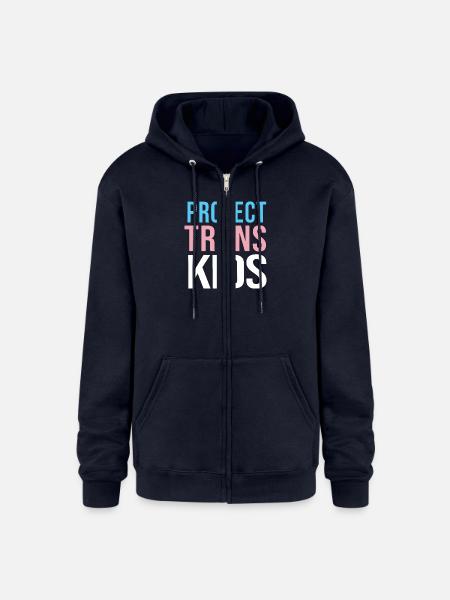 protect trans youth - Champion Unisex Full Zip Hoodie - navy