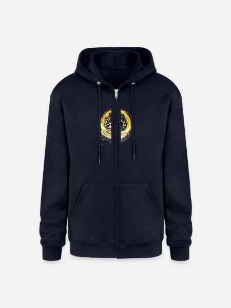 Illuminated Salamander - Champion Unisex Full Zip Hoodie - navy
