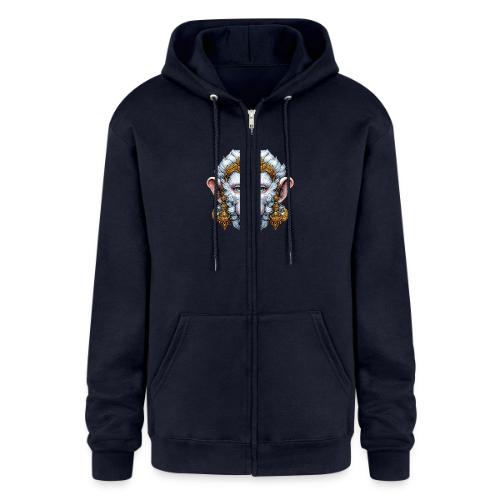 Thai Hanuman Monkey Deity Mask - Champion Unisex Full Zip Hoodie