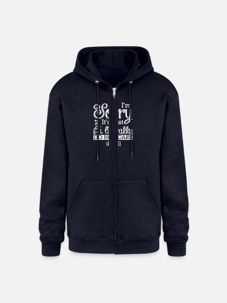 im sorry - Champion Unisex Full Zip Hoodie - navy