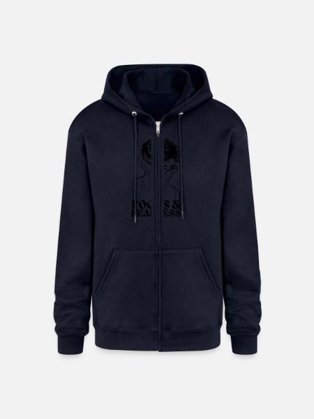 Focus and Fearless - Champion Unisex Full Zip Hoodie - navy