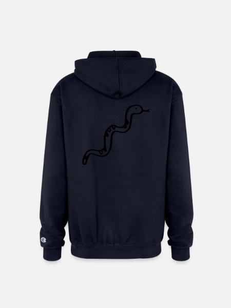Snake - Poison - Champion Unisex Full Zip Hoodie - navy