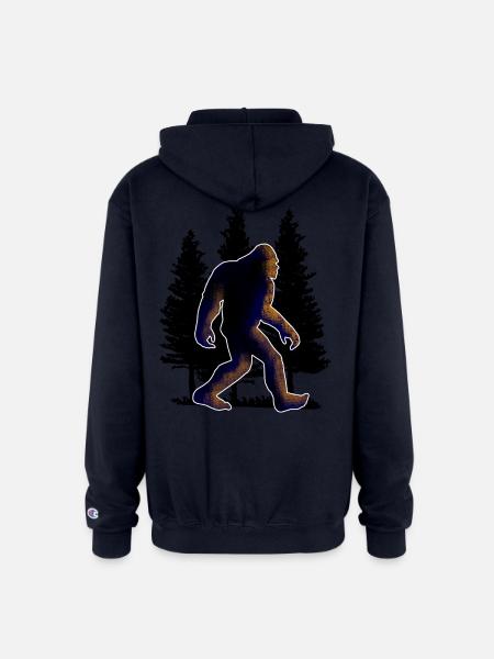 Big foot, Bigfoot - Champion Unisex Full Zip Hoodie - navy