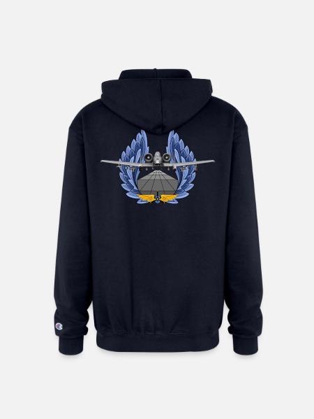 A-10 Thunderbolt - Champion Unisex Full Zip Hoodie - navy