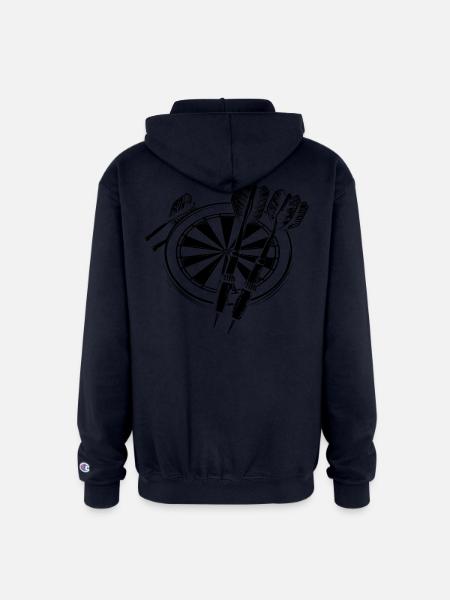 Darts - Champion Unisex Full Zip Hoodie - navy