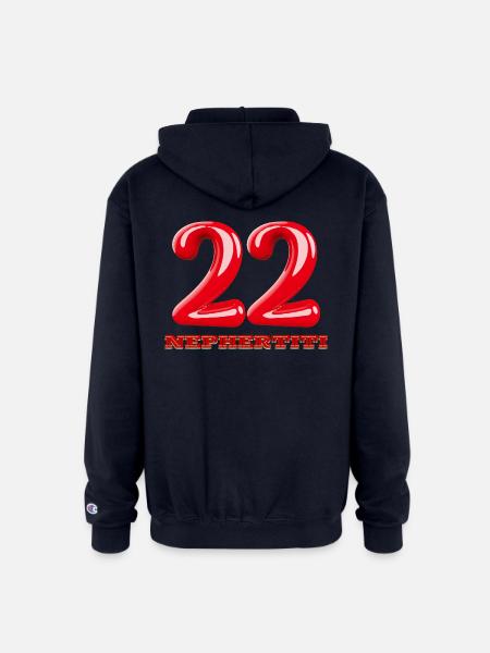 Nefertiti - Champion Unisex Full Zip Hoodie - navy