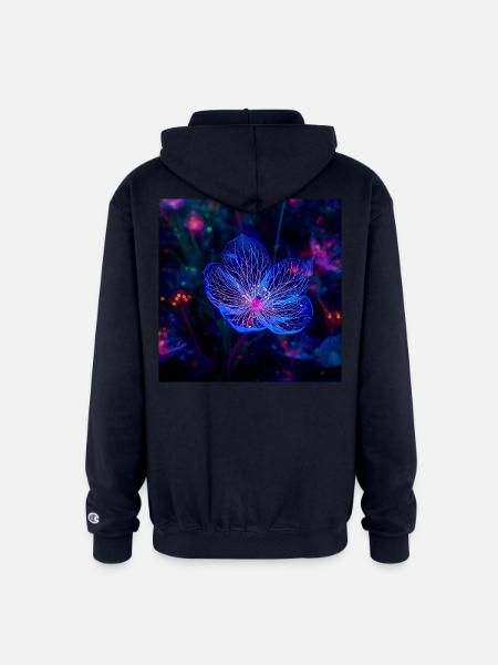 Translucent Blue - Champion Unisex Full Zip Hoodie - navy
