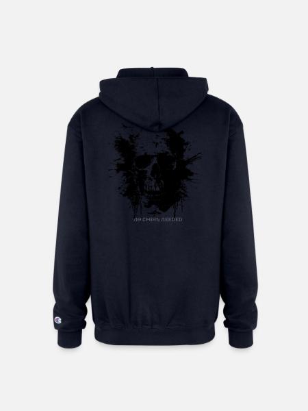 VELKRY_ - Champion Unisex Full Zip Hoodie - navy