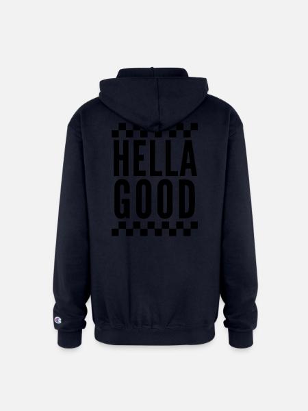 Hella Good Ska Checkerboard - Champion Unisex Full Zip Hoodie - navy