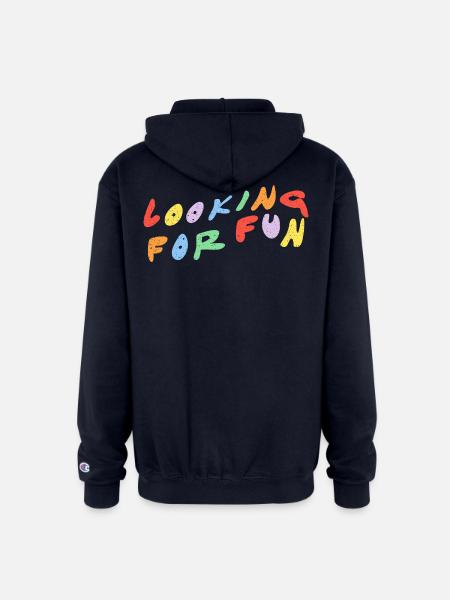 Looking for Fun - Champion Unisex Full Zip Hoodie - navy
