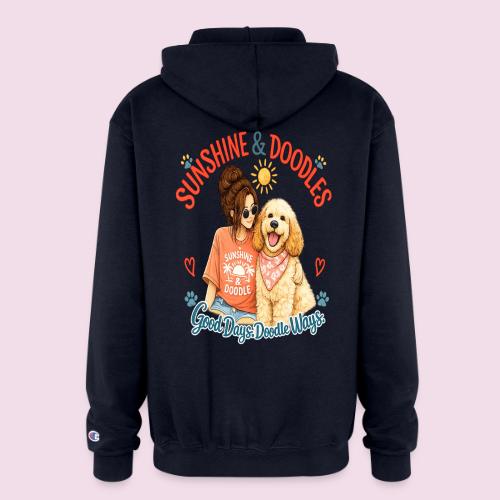 Sunshine & Doodles – Good Days, Doodle Ways - Champion Unisex Full Zip Hoodie