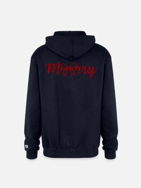 Christmas - Champion Unisex Full Zip Hoodie - navy