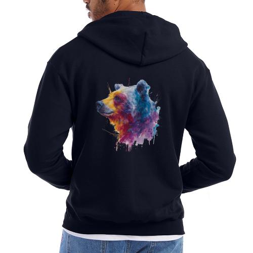 Watercolor Bear Portrait - Champion Unisex Full Zip Hoodie
