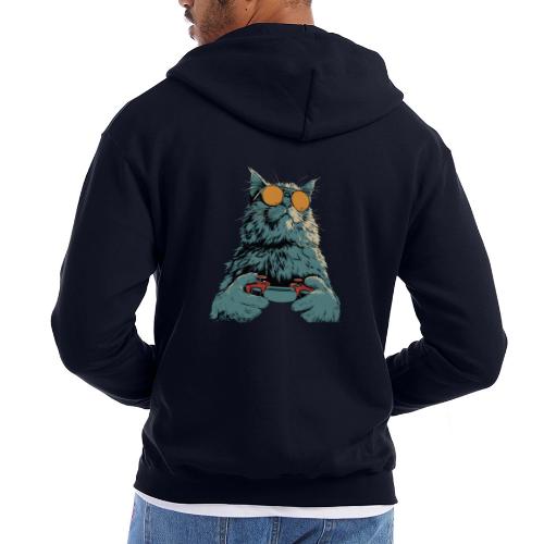 Cat: Fluff Mode On - Champion Unisex Full Zip Hoodie