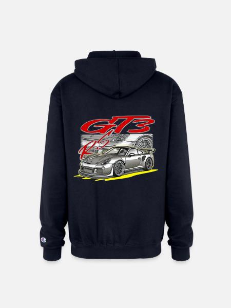 911 Gt3 Rs - Champion Unisex Full Zip Hoodie - navy