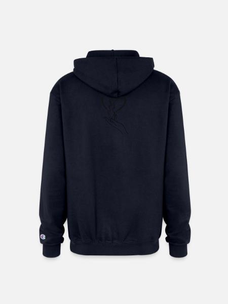 Broken Heart - Champion Unisex Full Zip Hoodie - navy