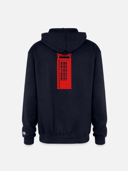 phone box - Champion Unisex Full Zip Hoodie - navy