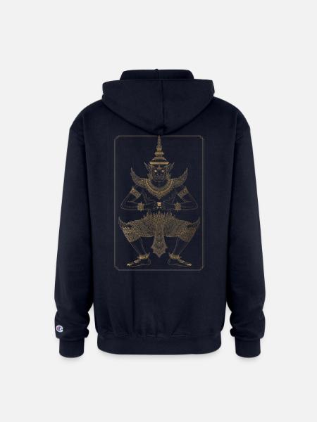 Golden Dancer Guardian - Champion Unisex Full Zip Hoodie - navy