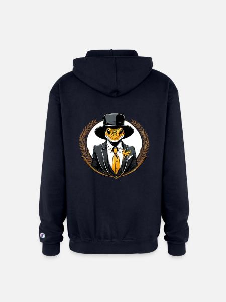 salamander - Champion Unisex Full Zip Hoodie - navy
