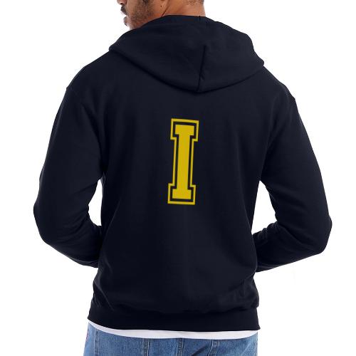 Letter I – Capital Athletic Alphabet Monogram - Champion Unisex Full Zip Hoodie