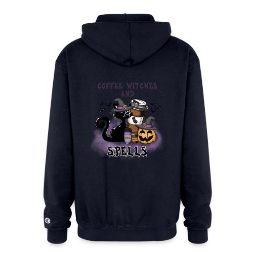 Coffee, Witches & Spells - Champion Unisex Full Zip Hoodie