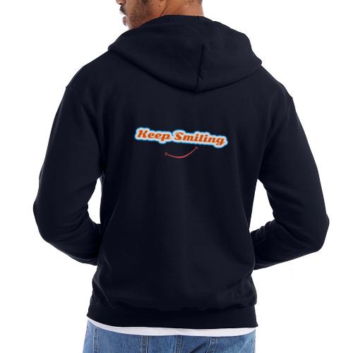Keep Smiling Positive Vibes Graphic - Champion Unisex Full Zip Hoodie