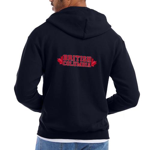 British Columbia with maple leaf - Champion Unisex Full Zip Hoodie