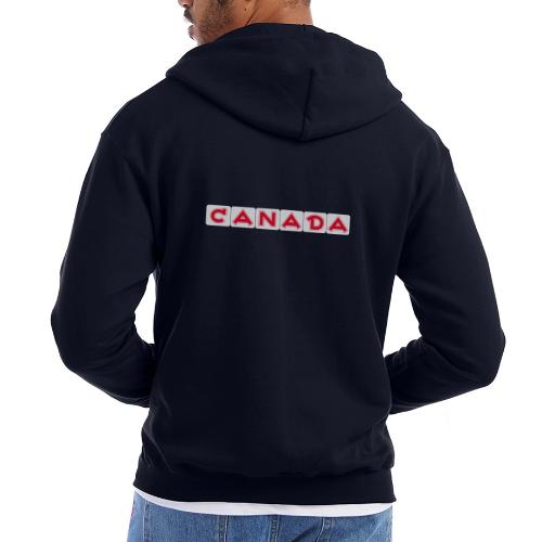 Canada, red letters on white background - Champion Unisex Full Zip Hoodie