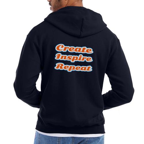 Create, Inspire, Repeat — Artist Life Script - Champion Unisex Full Zip Hoodie