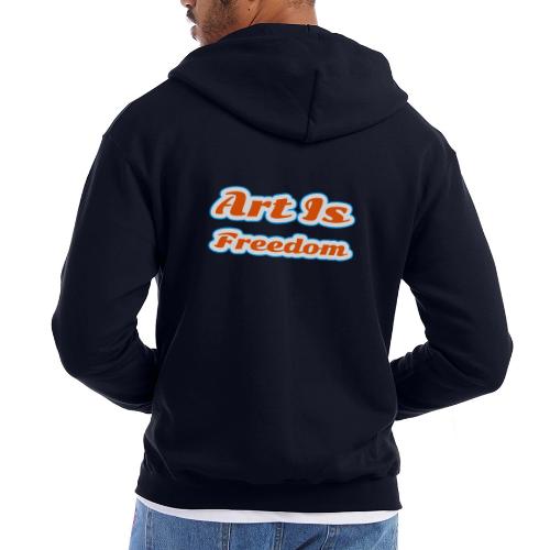 Art Is Freedom — Creative Expression Script - Champion Unisex Full Zip Hoodie