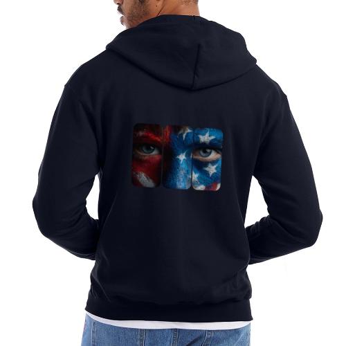 USA: Painted for the Flag - Champion Unisex Full Zip Hoodie