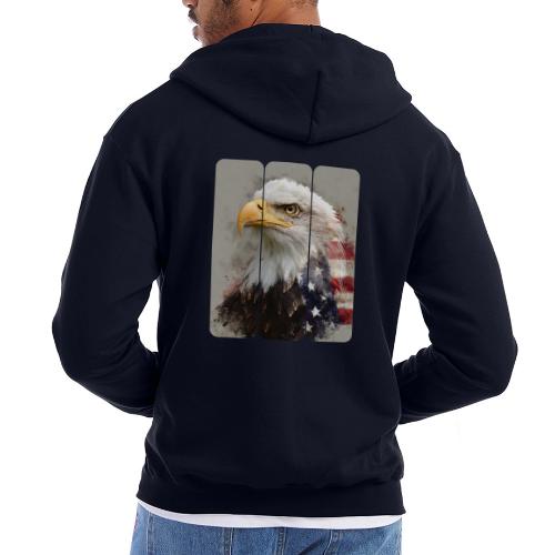 USA: Eagle of the Free - Champion Unisex Full Zip Hoodie