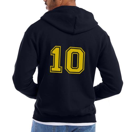 Number 10 in a classic athletic collegiate font - Champion Unisex Full Zip Hoodie