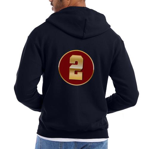 Number 2 in Gold Varsity Font - Champion Unisex Full Zip Hoodie