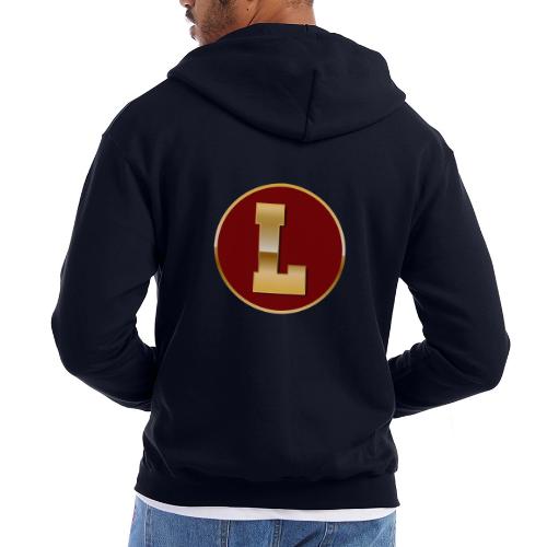 Letter L – Capital Varsity Alphabet Monogram - Champion Unisex Full Zip Hoodie