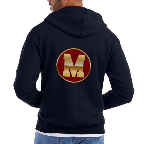 Letter M – Capital Varsity Alphabet Monogram - Champion Unisex Full Zip Hoodie