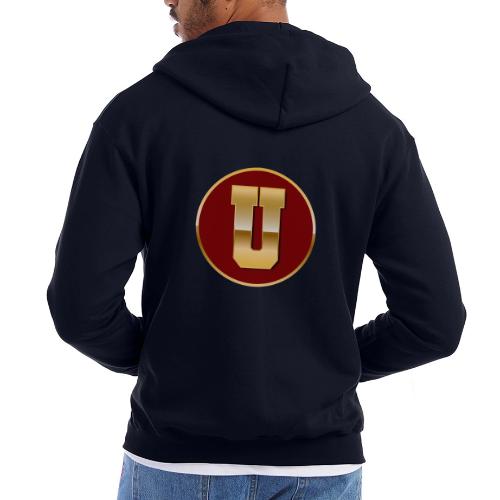 Letter U – Capital Varsity Alphabet Monogram - Champion Unisex Full Zip Hoodie