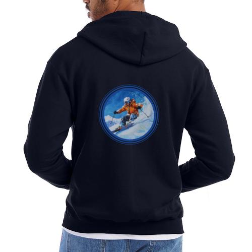 Skiing: On the Edge - Champion Unisex Full Zip Hoodie