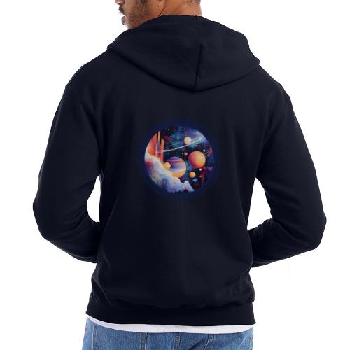 Floating Planetscape - Champion Unisex Full Zip Hoodie