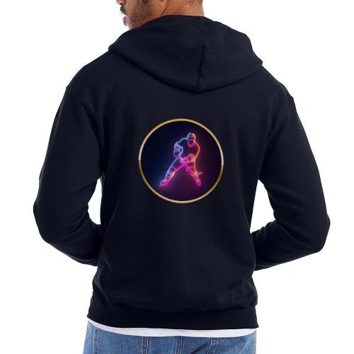 Hockey: Neon Ice Strike - Champion Unisex Full Zip Hoodie