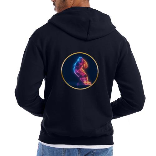 Hockey: Neon Hockey Sketch - Champion Unisex Full Zip Hoodie