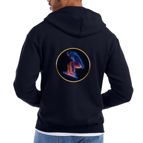 Snowboarding: Arctic Neon Leap - Champion Unisex Full Zip Hoodie