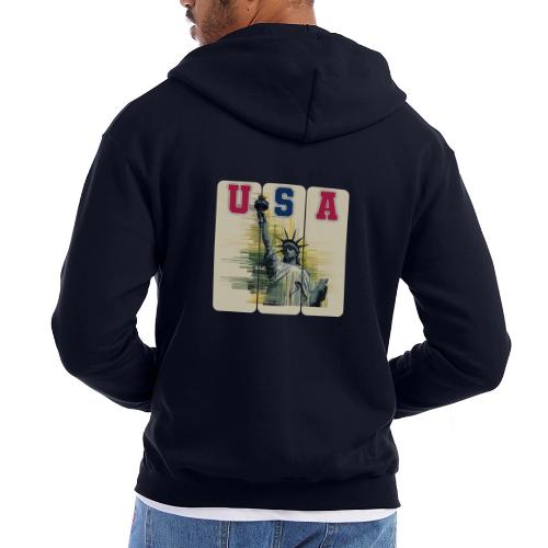 Art illustration of the Statue of Liberty - Champion Unisex Full Zip Hoodie